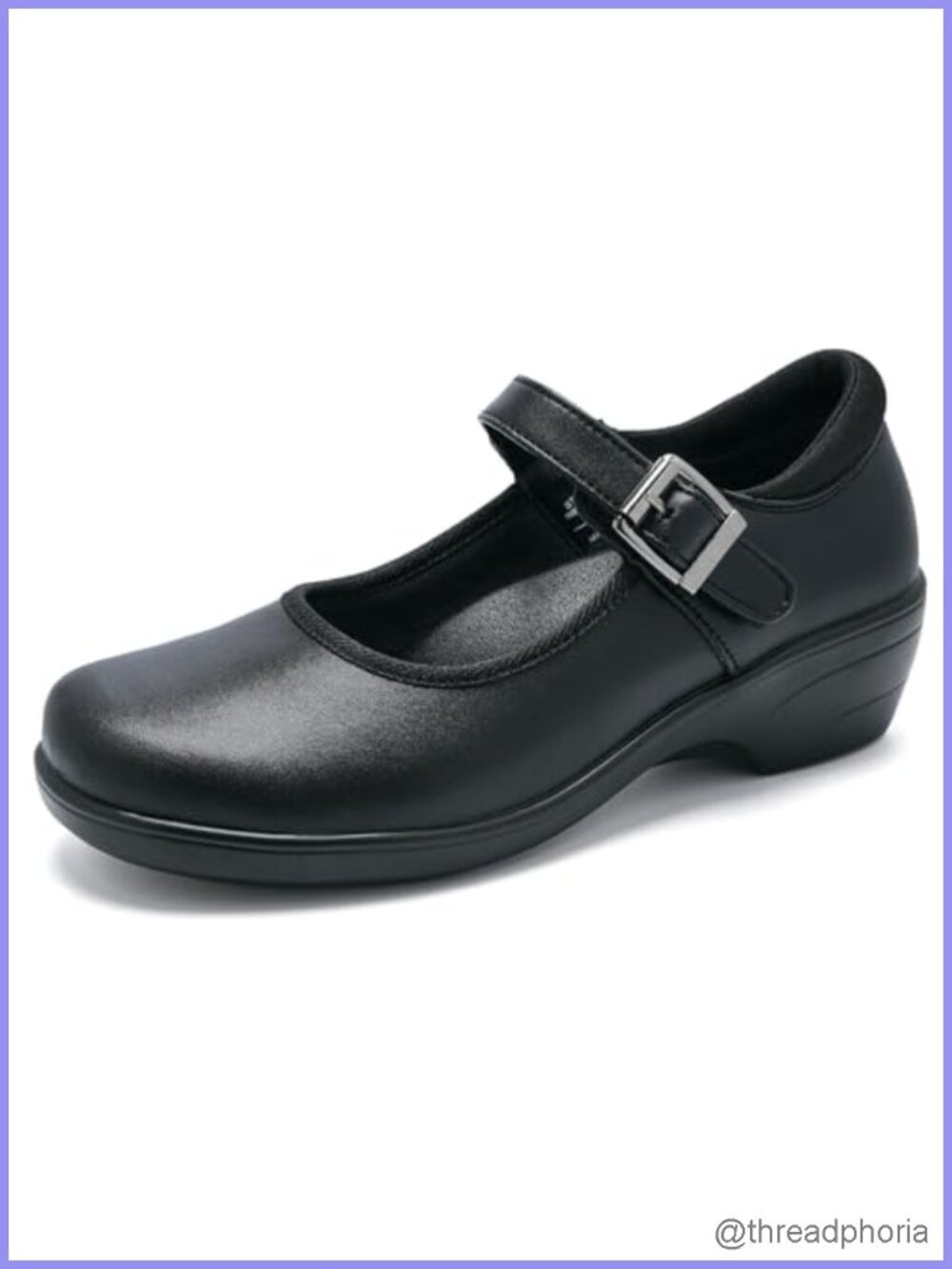 Womens Mary Jane Shoes Flats Hook and Loop Dress Shoes